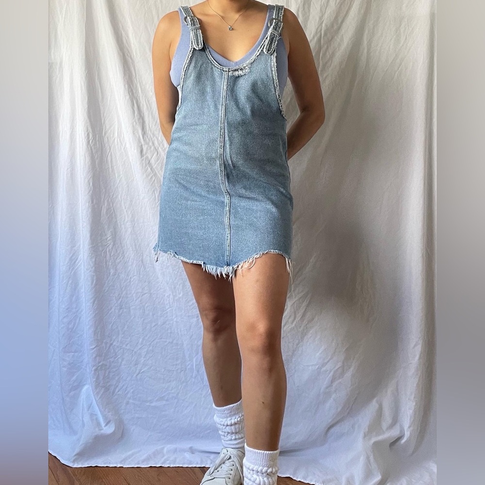 Y2K Denim Mini Dress / SZ S